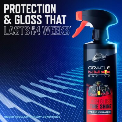 Armor All Podium Series Hybrid Ceramic High Gloss Tire Shine Spray, 16 fl oz, Long-Lasting Car Tire Shine Developed in Collaboration With Oracle Red Bull Racing - Image 6