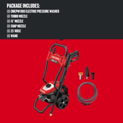 CRAFTSMAN Electric Pressure Washer, Cold Water, 1900 -PSI, 1.2-GPM, Corded (CMEPW1900) - Image 3