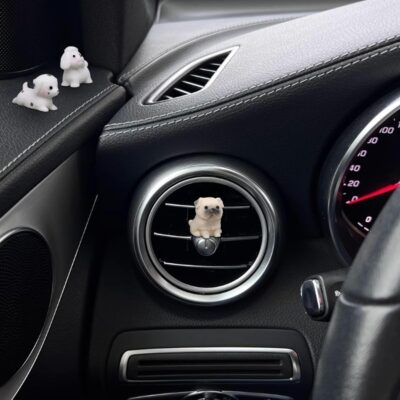 6 Pcs Mini Dog Dashboard Decorations, Mini Resin Dogs for Cute Car Accessories Interior, Rearview Mirror Ornaments Funny Gifts for Women Girl - Image 2