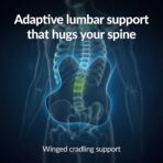 Everlasting Comfort Lumbar Support Pillow for Office Chair - Memory Foam Back Cushion for Car Seat - Promotes Better Posture, Back Pain Relief - Ideal Gaming and Desk Chairs Work and Home Essentials - Image 2