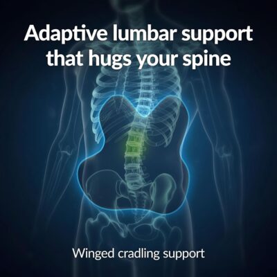 Everlasting Comfort Lumbar Support Pillow for Office Chair - Memory Foam Back Cushion for Car Seat - Promotes Better Posture, Back Pain Relief - Ideal Gaming and Desk Chairs Work and Home Essentials - Image 2