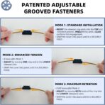 Dual-Tone Black & Gunmetal Gray 15 inch Universal Wheel Covers Hubcaps for Rims - Set of 4 | Snap-on Design Fits Sedans, SUV, Truck, Van 2000-2026 | Steel Wheels Only | No Tools - Image 5