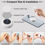 4PCS Wireless Car LED Lights with Remote Control, 16 Colors Interior Car Led Puck Lights, Rechargeable Ambient Lighting Kit with Dimmer & Timer, Inside Night Lamp for Vehicle Home Decoration - Image 6