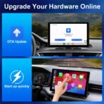 9" Upgraded Wireless Carplay Screen For Car, Built-in Apps Net-flix Youtube Tiktok, Portable AI Magic Box For Apple Car Play & Android Auto Screen With HD Backup Camera, Voice Assistant , OTA Updates - Image 8