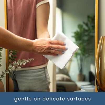 S&T INC. 50 Pack Microfiber Cleaning Cloth with Box, Bulk Towels for Home, Reusable Microfiber Towels for Cars, Cleaning Rags, White, 190gsm, 11.8 Inches x 11.8 Inches, 50 Count - Image 3