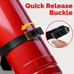 INMOZATA 5 Pack Fire Extinguisher Mount Bracket, 5 LB Fire Extinguisher Brackets Metal Strap Holder for Homes, Warehouses, Cars, Factories, Ships - Image 7