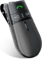 Hands-Free Bluetooth Speaker for Car: Handsfree Wireless Speaker Kit for Cell Phone in Car - Support Auto Power On Siri Google Voice Assistant with Mic Compatible with Samsung Android iPhone