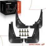 A-Premium Set of 4PCS Mud Flaps Splash Guards Mudguards Mudflaps Compatible with Audi A4, 2020-2021, Sedan, with Hardware Kits Accessories, Black, Front and Rear(Driver & Passenger Sides) - Image 8