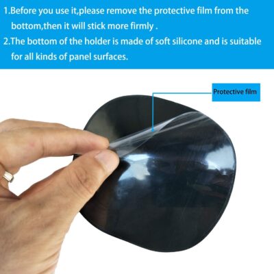 Car Cell Phone Holder Dashboard Phone Mount - Anti-Slip Silicone Pad Phone Stand Compatible with iPhone, Samsung, Android Smartphones - Image 4