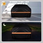 KEYOOG Car Cover Waterproof All Weather Fit for 2006-2024 MERC-edes Benz ML/GLE Series, 600D Oxford Cloth Heavy Duty, Sun Hail Protector Seal Skin Outdoor Car Covers with Door Zipper/Cotton Lining - Image 6