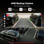 Volam 11'' Wireless Carplay Screen for Car Built-in Net-Flix YouTube Apps, Portable Touchscreen Car Stereo with Android Auto, Backup Camera, OTA Updates, Bluetooth, Voice Control, GPS Navigation,FM - Image 5