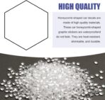 30 Grids Honeycomb Graphics Car Door Decals, Reflective PVC Car Side Body Sticker, Auto Body Modification DIY Vinyl Decal, Universal for Most Cars (Black) - Image 3