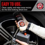 Adam's Silica Infused VRT Tire & Trim Dressing - Durable UV Protection and Water Repellent - Leaves a Crisp Freshly Detailed Look - Dress Tires or Trim Without Worry of Slinging (2-Pack) - Image 6