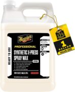 Meguiar's D15601 Synthetic X-Press Spray Wax for Car Detailing, Creates a Deep Shiny Look, Can Be Applied to Wet or Dried Paint and In Direct Sunlight, Moisture Rolls Off Waxed Paint, 1 Gallon