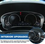 Center Console Dashboard Meter Panel Frame Trim Compatible with BMW 5 Series G30 G38 2018-2022,Car Dash Instrument Panel Speedometer Frame Molding Cover Trim Accessories (ABS Chrome) - Image 4