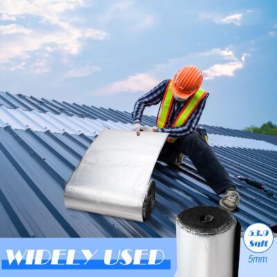 Zhengmy 53.9 Sqft 196 Mil Car Heat Sound Insulation Mat Automotive Noise Deadening Mat with Rubber Roller Auto Sound Deadener Self Adhesive Heat Insulation for Hood Ceiling Door(20 x 394 Inch) - Image 6