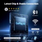 2026 Upgraded USB Wireless CarPlay Adapter for iPhone, Bluetooth 5.3 and Wi-Fi 6, Automatic & Zero-Delay Connection, Android auto Carplay Wireless Adapter for Android and iOS Systems. (Dark Gray) - Image 5