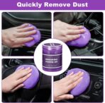 Viewsun Windshield Cleaner Tool, 17Pcs Purple Car Interior Cleaning Kit, Detailing Kit Cleaner, Detailing Brush, Cleaning Gel, Inside Cleaning Supplies Accessories for Trucks, SUVs, RVs Window - Image 5
