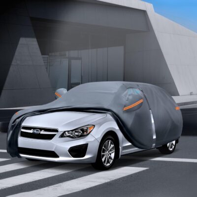 Waterproof Impreza Hatchback（2000-2026 Car Cover with Breathable Vents, [2026 Upgrade] Premium Covers with Cotton Liner and Zipper Door,Sun Rain Snow Dust Uv Protection.(Gift with Towel) - Image 8