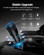 AILKIN 30W PD USB C Car Charger, USB Type C Fast Power Charging Block Dual Port USB A & USBC Plug Cargador Carro Lighter Adapter for iPhone, iPad, Samsung Galaxy, LG, Google Pixel, Moto, USB-C Port - Image 6