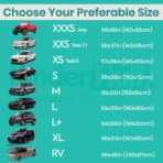 Windshield Sun Shade - Certified 99.87% UVB & 99.02% UVA Protection Car Sun Shade. Award Winning Sunshade for Car Windshield with Patented Technology. Size L 63"x35" Car Window Shades by Kinder Fluff - Image 9