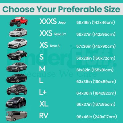 Windshield Sun Shade - Certified 99.87% UVB & 99.02% UVA Protection Car Sun Shade. Award Winning Sunshade for Car Windshield with Patented Technology. Size L 63"x35" Car Window Shades by Kinder Fluff - Image 9