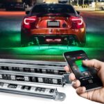 OPT7 Aura Pro Underglow LED Lights with APP & Remote Control, RGB Multicolor Mode, Music Sync, 4 PCS Waterproof Rigid Aluminum Light Bar, Exterior Underbody Lighting Kit Universal Fit for Car Truck RV