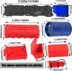 Crawler Car Decoration for 1/10 Trx4 Trx6 Axia 1 SCX10 Red cat,Mini Luggage Net/Simulation Package,Luggage,Wood Box,Shovel,Fuel Tanks,Recovery Board, Toolbox,Antennas,Fire Extinguisher,Blue - Image 4