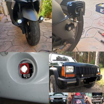 2 Inch 60W 8D Lens Led Work Light 6000K White 3800K Yellow Driving Light Fog Lights Spotlight Car Truck Off Road Motorcycle 12V 24V - Image 5