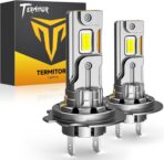 Upgraded H7 H7LL Light Bulbs, 80,000LM Insane Brightness, Real 1:1 Halogen Mini Size H7 Fog Lights, 6500K White with Ultra-Bright LED Chips, Plug and Play, Pack of 2