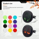 2PCS 30mm Tree of Life Car Essential Oil Diffuser Vent Clip,Stainless Steel Car Diffusers for Essential Oils as Decoration with 12 Felts,Stylish Essentials Oil Cars Diffuser Vent Clips - Image 2
