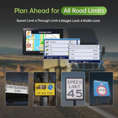 GPS Navigator for Car, Small Size for Limited Cab, 2026 Offline Map with Free Updates Lifetime, 5-inch Touchscreen, Satallete Navigation, Voice Guidance, Speed & Traffic Alerts, Custom Car Routing - Image 5