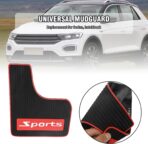 4Pcs Mini Size Mud Flaps Front & Rear Universal Car Splash Guards Soft Rubber Mudguards Replacement for Sedan Replacement for Hatchbacks - Image 7