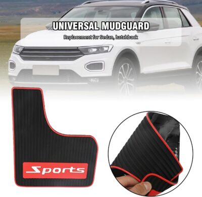 4Pcs Mini Size Mud Flaps Front & Rear Universal Car Splash Guards Soft Rubber Mudguards Replacement for Sedan Replacement for Hatchbacks - Image 7