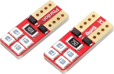 PHINLION 168 194 Green LED Bulb Super Bright Wedge 2825 175 T10 8-SMD Chipsets LED Replacement Bulbs for Car Interior Dome Map Door Courtesy Dash Instrument License Plate Lights, Pack of 10 - Image 4