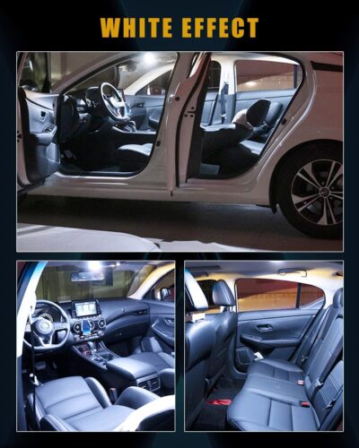 YM E-Bright 20-Pack T10 194 Led Bulb, White 5050 5 SMD 2825 W5W 912 168 LED Bulb Replacement For Car Interior Lights Clearance Wedge Dome Trunk Dashboard License Plate Light Lamp DC 12V - Image 2