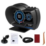 OBD2 GPS Dual System Car HUD Display - Digital Speedometer with Water Temp Voltage RPM - Universal Heads Up Display for Most Vehicles