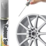 Car Touch Up Paint,Car Accessories Rim Paint,Rim Repair Kit,Auto Scratch Remover Pen,Quick and Easy Wheel Scratch Repair Kit,Used to Repair Scratches,Surface Damage on Wheels (Silver)