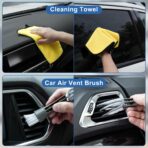 Viewsun Windshield Cleaner Tool, 13Pcs Car Interior Cleaning Kit, Car Detailing Kit Interior Cleaner, Car Detailing Brushes, Car Cleaning Gel, Inside Cleaning Supplies Accessories for Women Men - Image 8