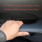 Car Door Handle Pocket Organizer Inserts for Lexus RX 2023 2024 2025 2026 Accessories Car Pocket Organizer Front Rear Door Grab Inner Tray Box (4PCS Black TPE Storage Box-4 Door) (Black) - Image 5