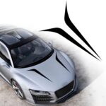 TOMALL 2pcs 39" Car Hood Stripe Sticker for Auto Racing Sport Body Side Skirt Roof Hood Bumper Stripe Decal Universal Vinyl Modified Decoration for SUV Off-Road Vehicles (Black)