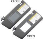 Dasbecan Left Driver Side Sun Visor Compatible with Toyota Tacoma 2005-2012 2013 2014 2015 74320-04181-B1 Gray Without Light - Image 6