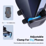 Qifutan Phone Holder - 14-Inch Long Arm Windshield Car Cell Phone Holder Anti-Shake Stabilizer Automobile Mount for iPhone Android Smartphones - Image 5