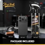 Ceramic Tire Shine Spray — High-Gloss Wet Look Tire Coating with Ultra-Dense Nylon Brush Applicator, UV Protection, Long-Lasting Shine for Car Truck RV Motorcycle (16 Fl Oz) - Image 6