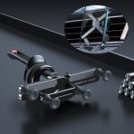 OATSBASF Car Vent Phone Mount [Full Metal Body] Foldable Car Air Vent Phone Holder, Compatible with iPhone 17 16 Pro Max 15 14 / Samsung S25 Ultra 24 / All Phone Models