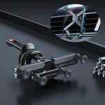 OATSBASF Car Vent Phone Mount [Full Metal Body] Foldable Car Air Vent Phone Holder, Compatible with iPhone 17 16 Pro Max 15 14 / Samsung S25 Ultra 24 / All Phone Models