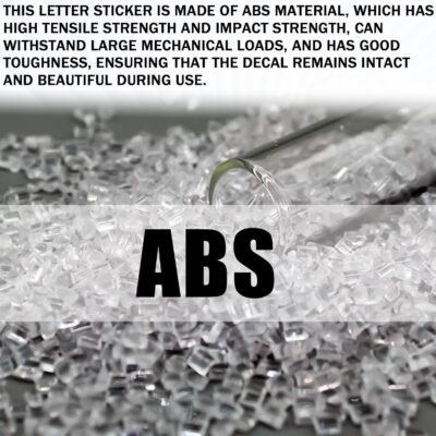 40PCS Custom Car Decal, 3D Chrome Letters Emblem, DIY Adhesive Number Symbol Badge, Vehicle Logo Stickers and Decals for Car Side Rear Trunk and Wall Decor Outdoor, Automotive Accessories - Image 3