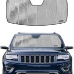 Windshield Sun Shade for Jeep Grand Cherokee 2014-2021, Grand Cherokee WK 2022 Front Window Sunshade - AstraGuard