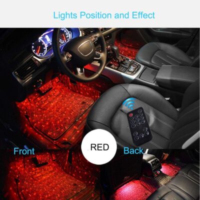 Car Interior Atmosphere Lights, USB Plug-in Romantic Stars Lights for Cars, DC 12V - Image 3