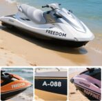 2 Pack Custom Boat Registration Numbers & Name Decal - Personalized Vinyl Boat Stickers - UV/Fade Resistant, Marine Lettering for Hulls & Windshields, Auto, Car, Window, Business, Glass, Truck - Image 4